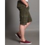Fashion Friends Cep Detaylı %100 Pamuk Chino Bermuda Şort