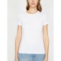 Koton Kadın Bisiklet Yaka T-Shirt Beyaz 9YTK12085SK000