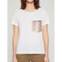 Koton Kadın Pul Detaylı T-Shirt Beyaz 8YAK13852GK000