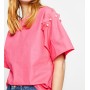 Koton İnci Detaylı Bluz Pembe 7YAK68339PW909