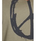 Koton Baskılı T-Shirt Haki 7YAL11885JK884