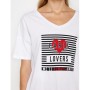 Koton Kadın Baskılı T-Shirt Beyaz 9KAL11251JK001