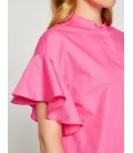 Koton Kadın Fırfır Detaylı Gömlek Fuşya 7YAK68910PW301