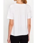 Koton Yazılı Baskılı T-Shirt Beyaz 8KAK12383YK000