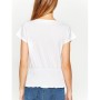 Koton Kuş Gözü Detaylı T-Shirt Beyaz 7YAK13455QK000
