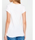 Koton Yazılı Baskılı T-Shirt Beyaz 7YAF10112GK000