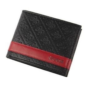Guess Erkek Cüzdan 31GU13X008 Kırmızı Siyah