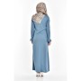 Sefa Merve Miss Paye İncili Elbise 8019-03 Mint Yeşili