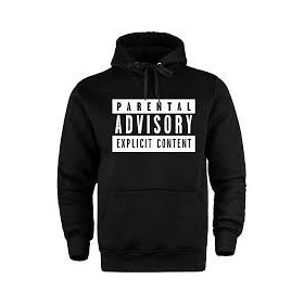 Hollyhood Parental Advisory Siyah Cepli Hoodie Kapüşonlu Sweatshirt