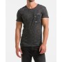 Ltb Erkek T-shirt Liyoti Tişört Desenli Antrasit