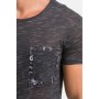 Ltb Erkek T-shirt Liyoti Tişört Desenli Antrasit