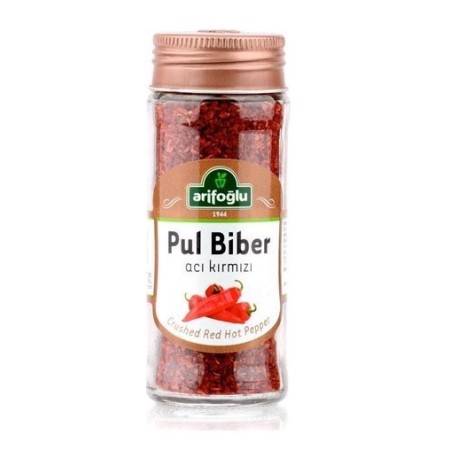 Arifoğlu, Acı Biber, Kırmızı Acı Biber, 50g Cam Kavanoz