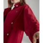 Love My Body Kadın Kolları Çıtçıtlı Kırmızı  Trençkot 178L4362000