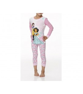 Disney Prensesleri Pamuklu Pijama Takımı 4W164009