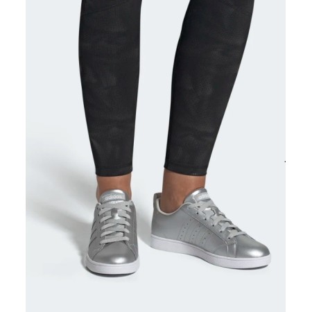 Adidas Vs Advantage Kadın Spor Mat Gümüş Ayakkabı F34438
