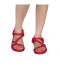 Nomadic Mykonos, Kadın Halat İp Sandalet - Kırmızı ,- Myk1001K