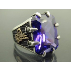 Stamboul Jewelry Ametist 925 Ayar Gümüş Yüzün
