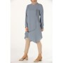 AllDay, Soft Mavi, Tesettür Kadın Tunik, - 354-PD915