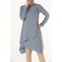 AllDay, Soft Mavi, Tesettür Kadın Tunik, - 354-PD915