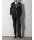Ramsey Siyah Micro Dokuma Takım Elbise, 10110687-100, - TKM-848