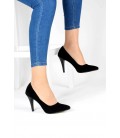 Moda Trend Kadın Siyah Topuklu Ayakkabı 3506