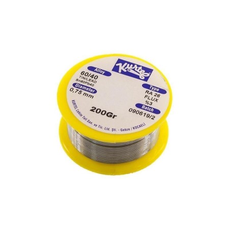 Kurtel 0.75 mm 200gr Lehim Teli %60 Kalay - %40 Kurşun - RA26