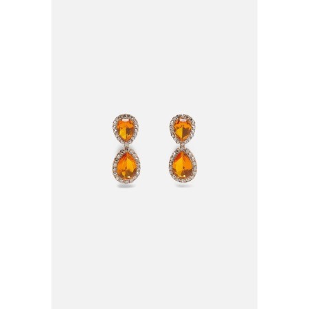Zara Taşlı Damla Küpe - 4736/202/303