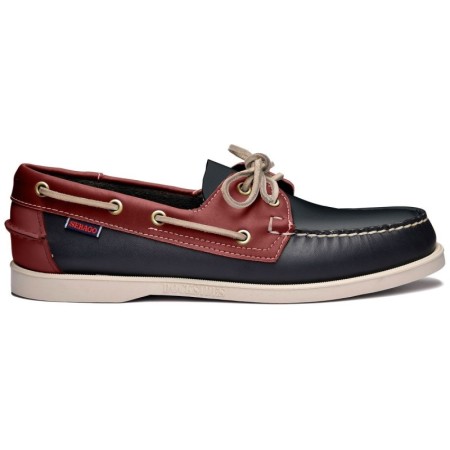 Sebago Docksides Erkek Deri Sneaker Navy Red T51M100076