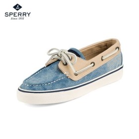Sperry Bahama Canvas Kadın Ayakkabı 2 Eye W Denim Kha