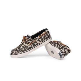 Sperry Bahama Canvas Kadın Ayakkabı Siyah Leopar
