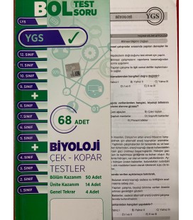 Lys Ygs 68 Adet Biyoloji Çek Kopar Yaprak Test Pergel Yayınları