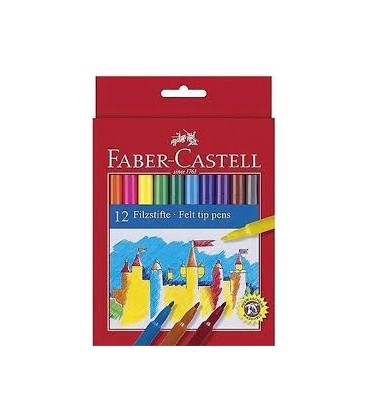 Faber Castell Unicolor Keçeli 12'li 554212