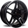 ARC-484-01 6.0x14" 4x100 ET28 67.2 Black Machined Jant - 2 Adet