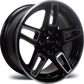ARC-484-01 6.0x14" 4x100 ET28 67.2 Black Machined Jant - 2 Adet