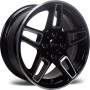 ARC-484-01 6.0x14" 4x100 ET28 67.2 Black Machined Jant - 2 Adet
