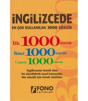 İngilizcede En Çok Kullanılan 3000 Sözcük Fono Yayınları