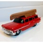 Matchbox Metal Oyuncak Araba 1/125 - 2018 - 1959 Chevy Impala Wagon Canoe Sports