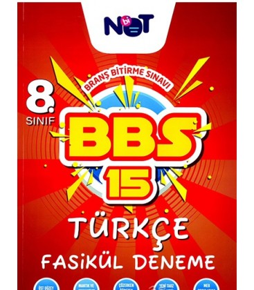 8. Sınıf Türkçe Branş Bitirme Sınavı 15 Fasikül Deneme Binot Yayınları