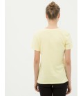Koton Kadın Baskılı T-Shirt - Sarı 7KAL11974JK158