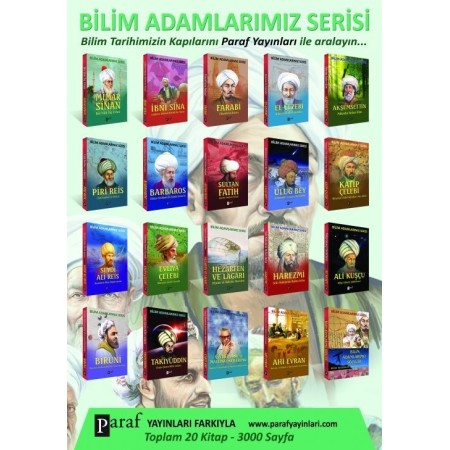 Bilim Adamlarımız Serisi Seti 20 Kitap