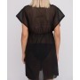 Lev&End Kadın Siyah Boncuklu Kaftan Pareo 1801