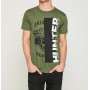 Koton Yazılı Baskılı Erkek T-Shirt  Haki 8YAM11171MK801