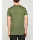 Koton Yazılı Baskılı Erkek T-Shirt  Haki 8YAM11171MK801