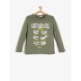 Koton Erkek Çocuk Baskılı T-Shirt - Haki 9KKB16236OK886