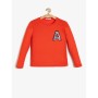 Koton Kız Çocuk Pul Detaylı T-Shirt - Turuncu 9KKG17955AK200