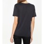 Koton Kadın Yaka Detaylı T-Shirt - Siyah 9KAK13766EK999
