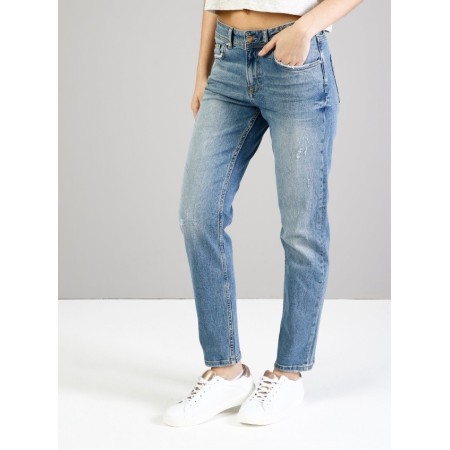 Colin’s Kadın 891 Maya Dar Kesim Yüksek Bel Kısa Paça Mavi Jean Pantolon CL1036022