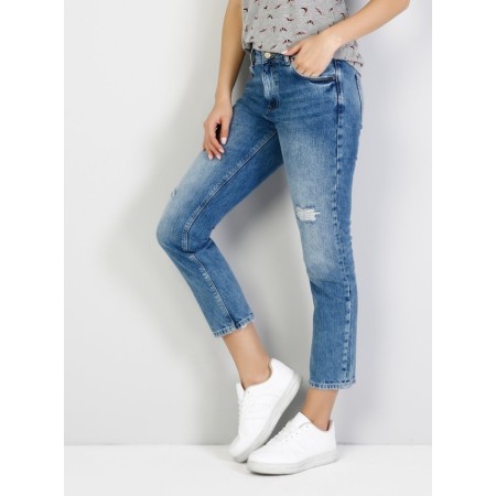 Colin’s Kadın 891 Maya Dar Kesim Orta Bel Tapered Leg Denim Jean Pantolon CL1036620
