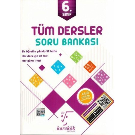 6. Sınıf Tüm Dersler, Soru Bankası - Karekök Yayınları