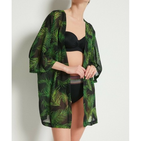 Koton Kadın Desenli Kimono - Yeşil 8YAK68154BW01A